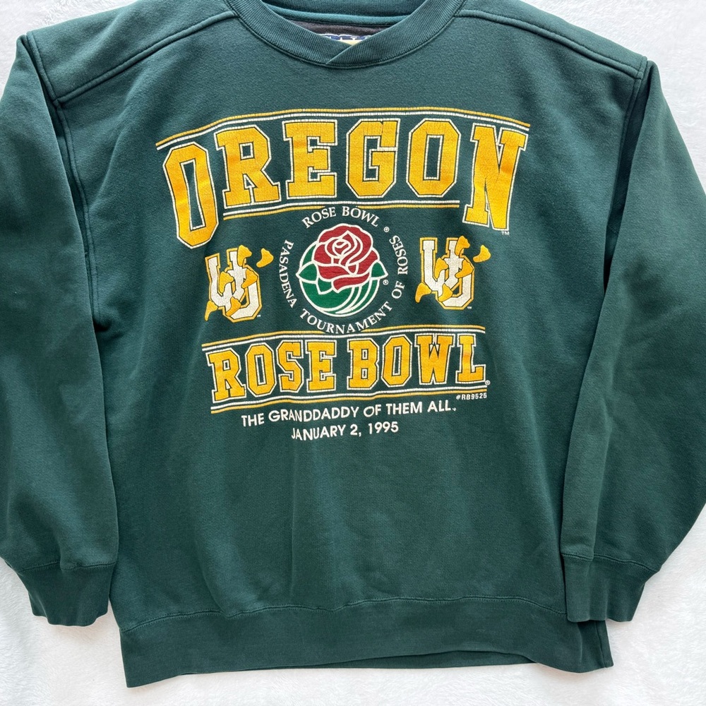 Vintage 1995‎ University of Oregon Rose Bowl Crewneck Medium Oregon Ducks